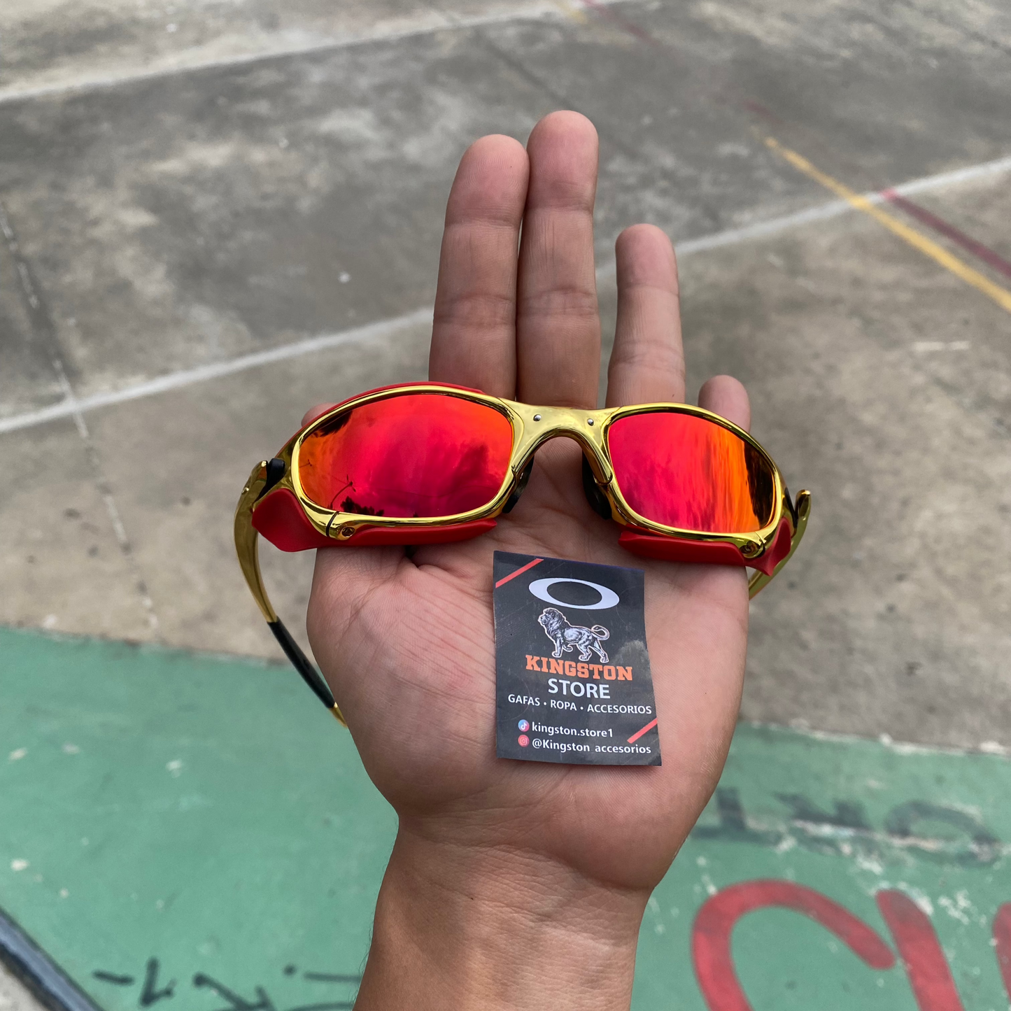 JULIET DORADA + SIDEBLINDERS ROJO