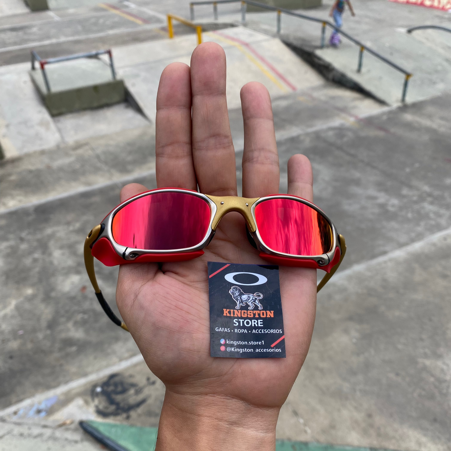 JULIET TIO GOLD + SIDEBLINDERS ROJOS