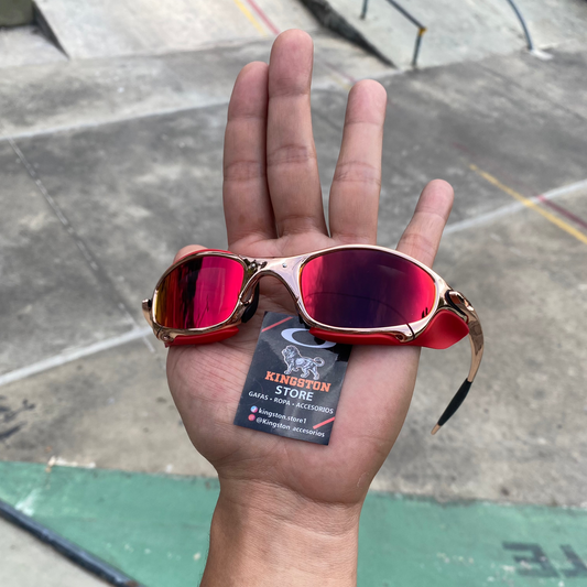 JULIET ORO ROSA TORCH + SIDEBLINDERS ROJOS