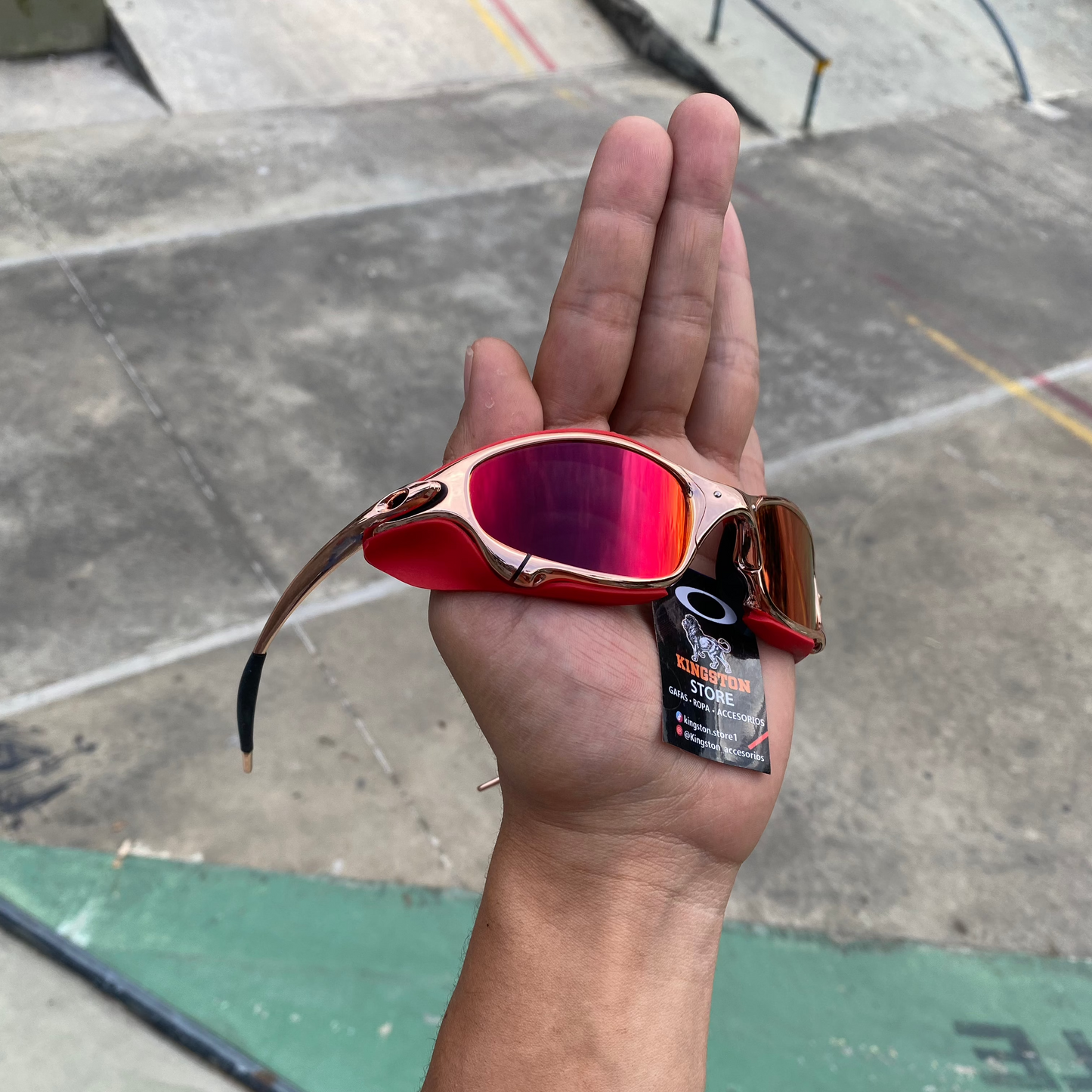 JULIET ORO ROSA TORCH + SIDEBLINDERS ROJOS