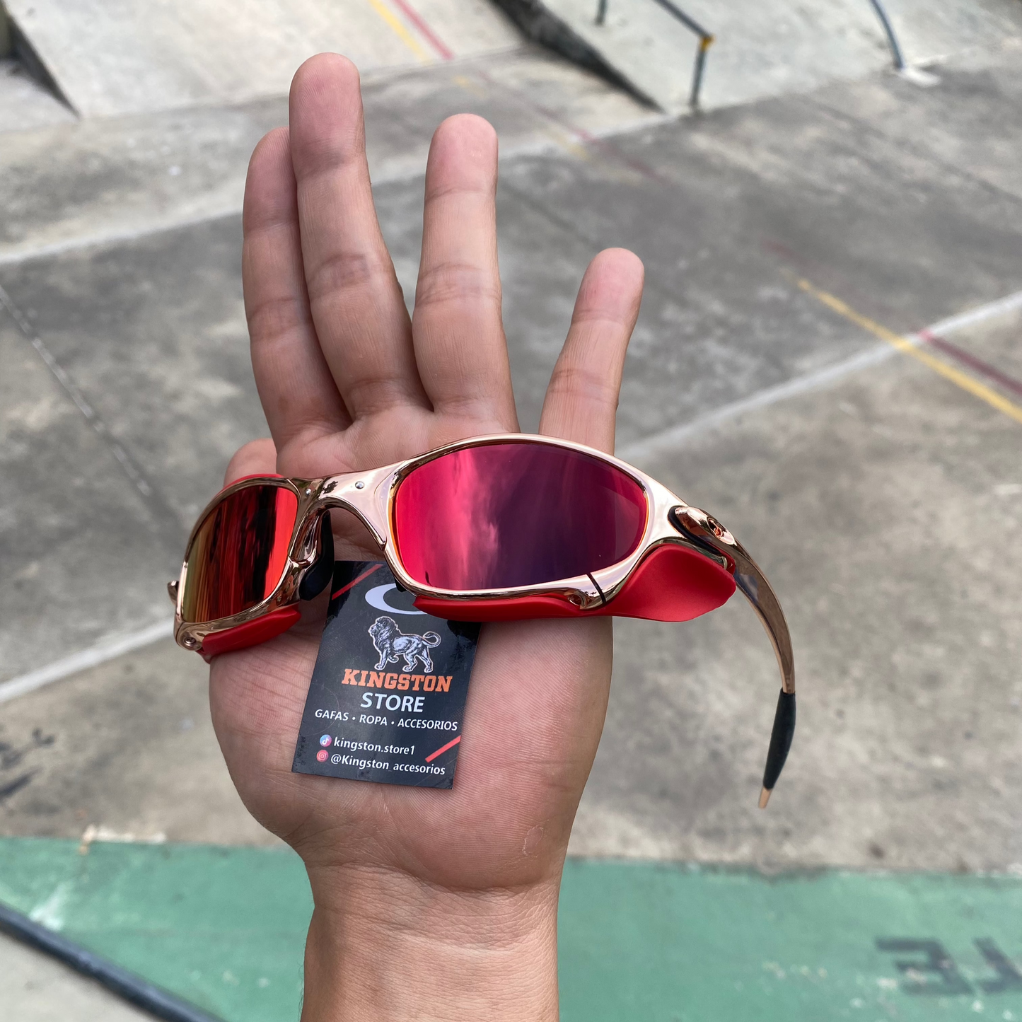 JULIET ORO ROSA TORCH + SIDEBLINDERS ROJOS