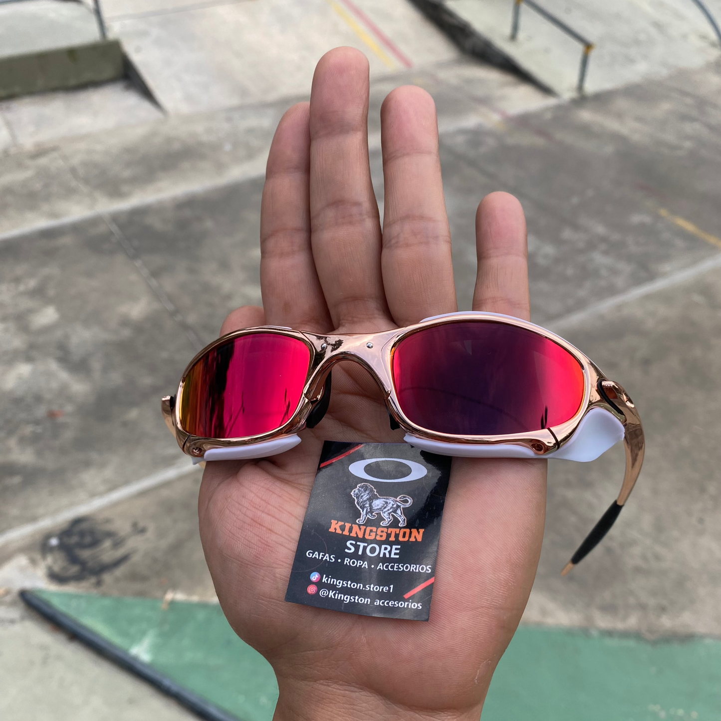 JULIET ORO ROSA TORCH + SIDEBLINDERS BLANCOS