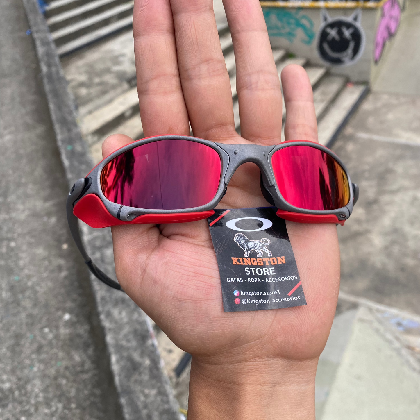 JULIET GRIS TORCH + SIDEBLINDERS ROJOS
